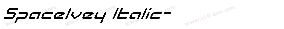 SpaceIvey Italic字体转换